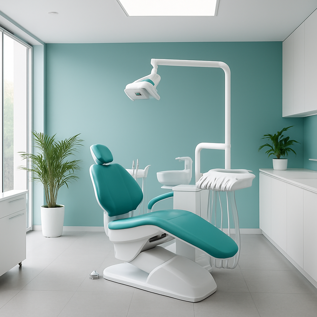 Interior moderno de la Clínica Dental Rigo Vallejos