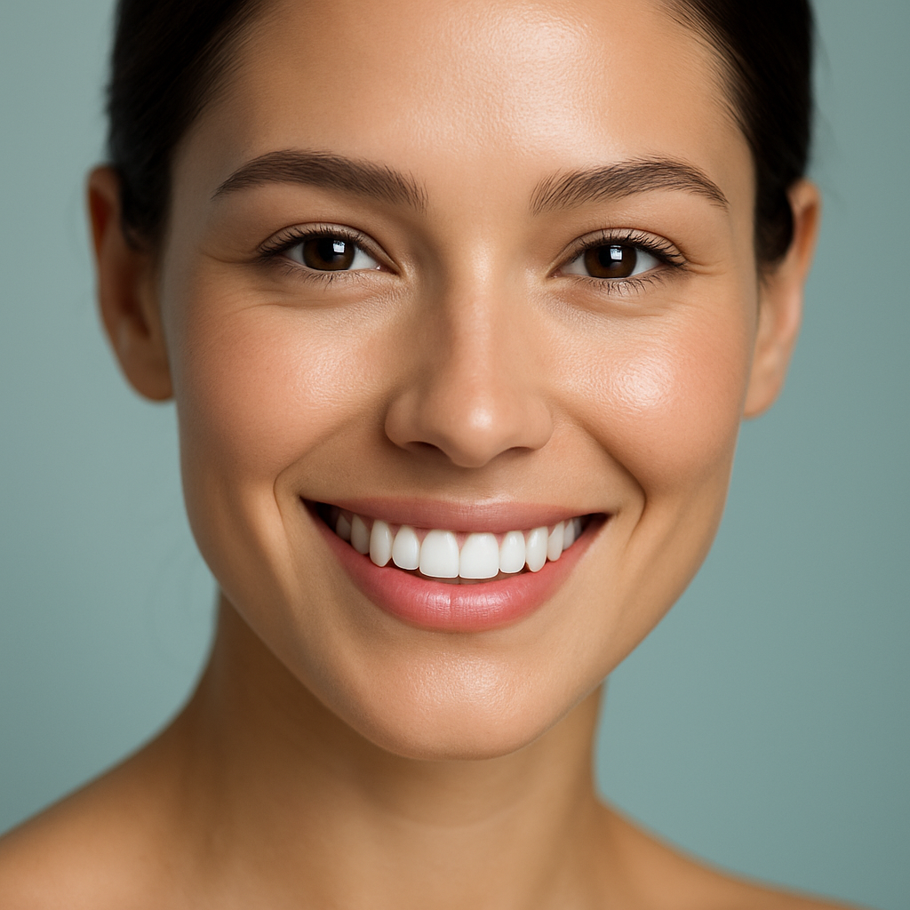 Sonrisa sana y radiante